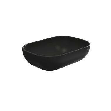 Bricomart LAVABO SOBREPONER OVALADO 46.5X34X12CM NEGRO MATE