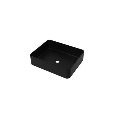 Bricomart LAVABO SOBREPONER RECTANGULAR 50X34X12CM NEGRO MATE