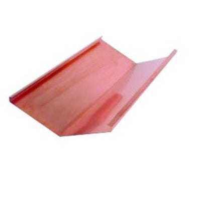 Bricomart LIMA EVACUACIÓN PLUVIALES METÁLICO 130º TEJA CURVA ALUMINIO-COBRE 3M