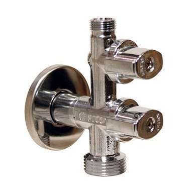 Bricomart LLAVE LAVADORA DOBLE ANTICAL Ø1/2"X3/8"X3/4" MACHO