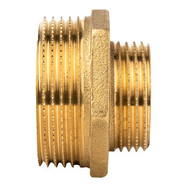 Bricomart MACHÓN REDUCIDO LATÓN 1 1/2"-1 1/4" MACHO ROSCAR-ROSCAR