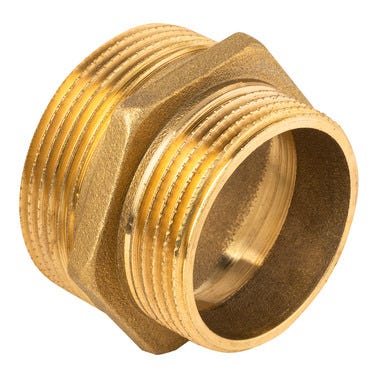 Bricomart MACHÓN REDUCIDO LATÓN 1 1/2"-1 1/4" MACHO ROSCAR-ROSCAR