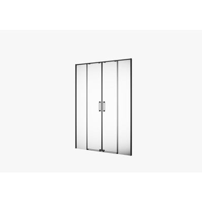 Bricomart MAMPARA DE DUCHA 2 PUERTAS FRONTAL CORREDERA TEKA INCA SLIM 190CM NEGRO