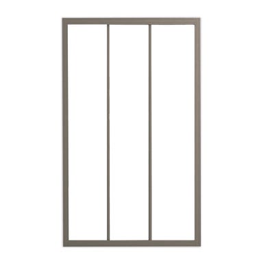Bricomart MAMPARA DE DUCHA 3 PUERTAS FRONTAL CORREDERA SIENA 120CM CROMO