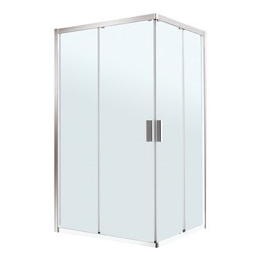 Bricomart MAMPARA DE DUCHA ANGULAR CORREDERA ROCA URA NEW 120CM PLATA