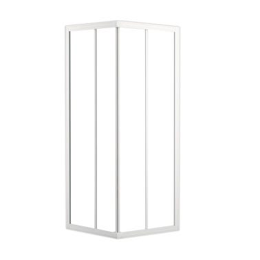 Bricomart MAMPARA DE DUCHA CUADRADA CORREDERA SIENA 70X70CM BLANCO