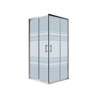 Bricomart MAMPARA DE DUCHA CUADRADA SOFIA 80X80CM CROMO