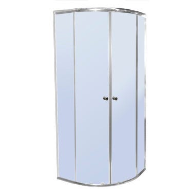 Bricomart MAMPARA DE DUCHA CURVA CATANIA PRO 75X75CM CROMO