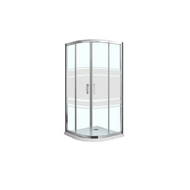 Bricomart MAMPARA DE DUCHA CURVA CORREDERA LEXIE 90X90CM CROMO
