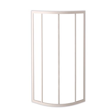 Bricomart MAMPARA DE DUCHA CURVA CORREDERA SIENA 80X80CM BLANCO