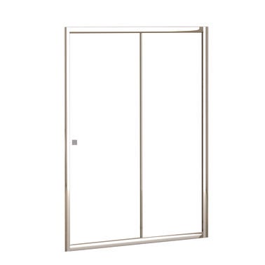 Bricomart MAMPARA DE DUCHA FRONTAL CORREDERA CATANIA PRO 100CM CROMO