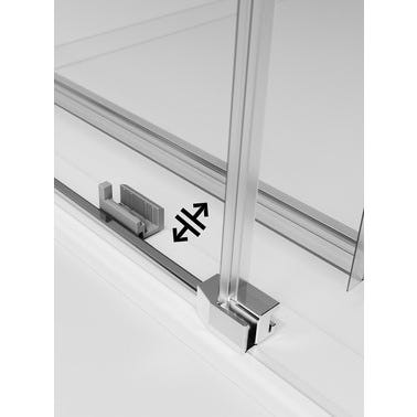 Bricomart MAMPARA DE DUCHA FRONTAL CORREDERA DUSCHOLUX D0 PRO 120X200CM CROMO