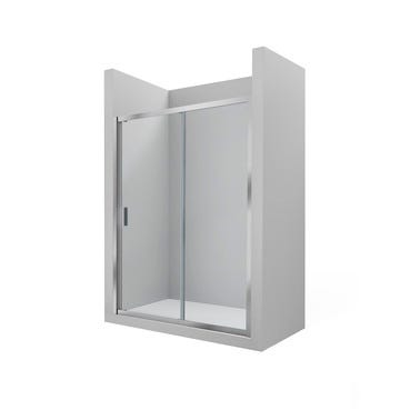 Bricomart MAMPARA DE DUCHA FRONTAL CORREDERA ROCA URA NEW 150CM PLATA