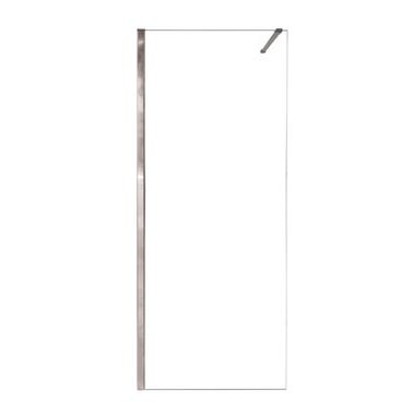 Bricomart MAMPARA DE DUCHA FRONTAL FIJA CARIBE PRO 100CM CROMO
