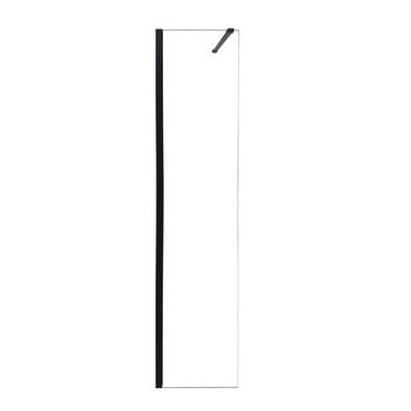 Bricomart MAMPARA DE DUCHA FRONTAL FIJA CARIBE PRO 70CM NEGRO