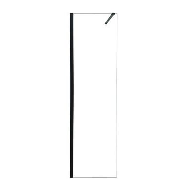 Bricomart MAMPARA DE DUCHA FRONTAL FIJA CARIBE PRO 80CM NEGRO