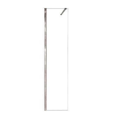 Bricomart MAMPARA DE DUCHA FRONTAL FIJO CARIBE PRO 70CM CROMO