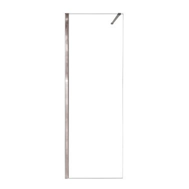 Bricomart MAMPARA DE DUCHA FRONTAL FIJO CARIBE PRO 90CM CROMO