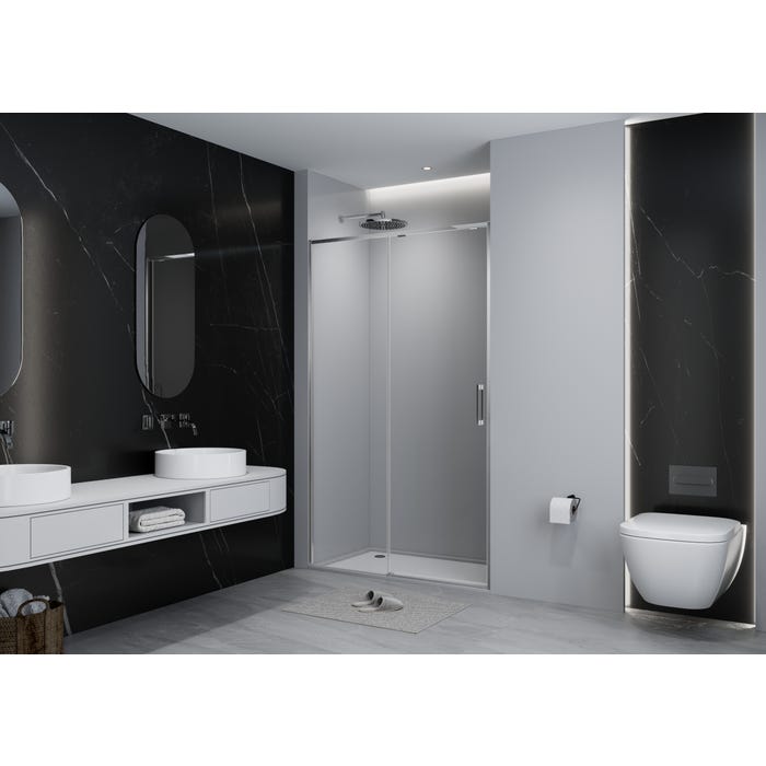 Bricomart MAMPARA DE DUCHA FRONTAL TEKA INCA SLIM 150CM CROMO