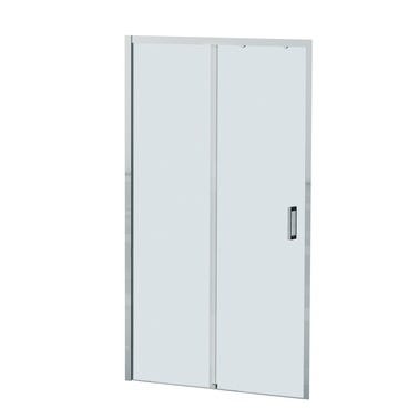 Bricomart MAMPARA DE DUCHA LATERAL CORREDERA DENVER 90CM CROMO
