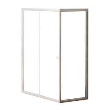 Bricomart MAMPARA DE DUCHA LATERAL FIJO CATANIA PRO 80CM CROMO