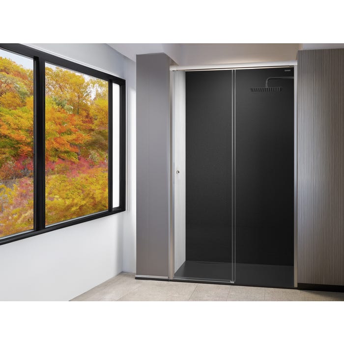 Bricomart MAMPARA DE DUCHA LATERAL FIJO DUSCHOLUX D0 PRO 90X200CM CROMO