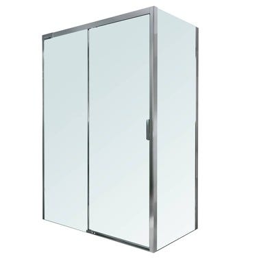 Bricomart MAMPARA DE DUCHA LATERAL FIJO GALA KLEVAN 80CM CROMO