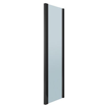 Bricomart MAMPARA DE DUCHA LATERAL FIJO LEXIE 70CM NEGRO