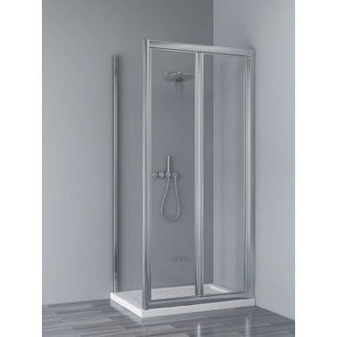 Bricomart MAMPARA DE DUCHA LATERAL FIJO NAMDRIK 80CM CROMO