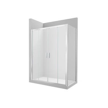 Bricomart MAMPARA DE DUCHA LATERAL FIJO ROCA URA NEW 70CM PLATA