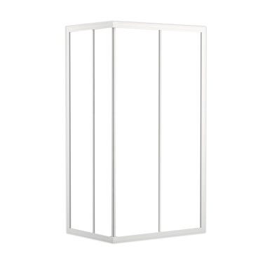 Bricomart MAMPARA DE DUCHA RECTANGULAR SIENA 70X120CM BLANCO