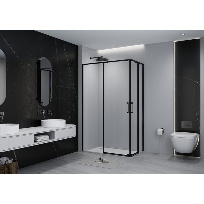 Bricomart MAMPARA DE DUCHA RECTANGULAR TEKA INCA SLIM 70X120CM NEGRO