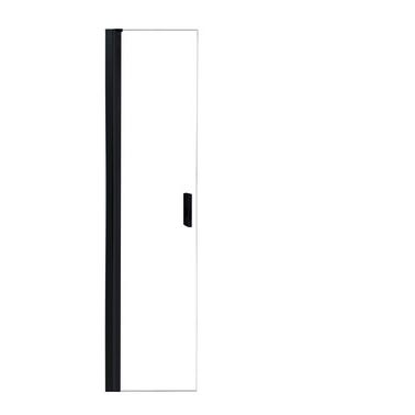 Bricomart MAMPARA PANEL DE DUCHA ABATIBLE CARIBE PRO 70CM CON TIRADOR NEGRO