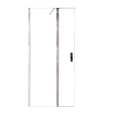 Bricomart MAMPARA PANEL DE DUCHA PUERTA ABATIBLE CARIBE PRO 50CM CON TIRADOR CROMO