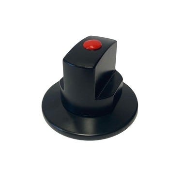 Bricomart MANDO REDONDO Y ESCUDO PARA VÁLVULA MULTICAPA NEGRO