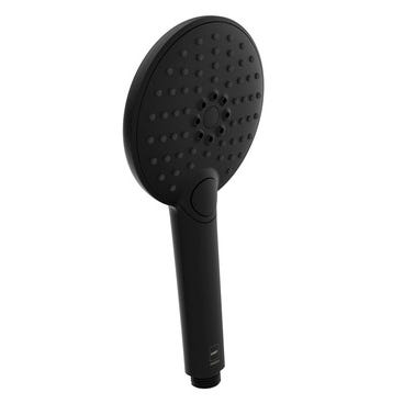 Bricomart MANGO DE DUCHA INCA 3 FUNCIONES PUSH NEGRO