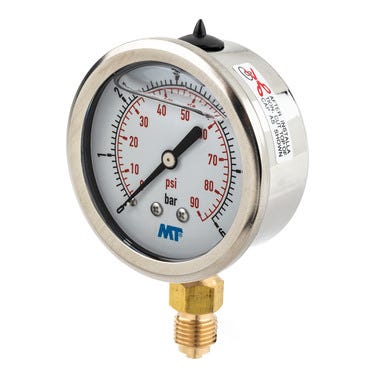 Bricomart MANÓMETRO GLICERINA DN-63 CONEXIÓN INFERIOR 0-6BAR