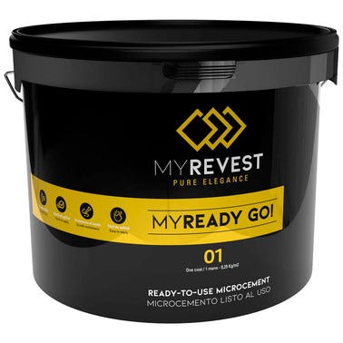Bricomart MICROCEMENTO DECORATIVO MYREADY GO01 HUESO 8 KG