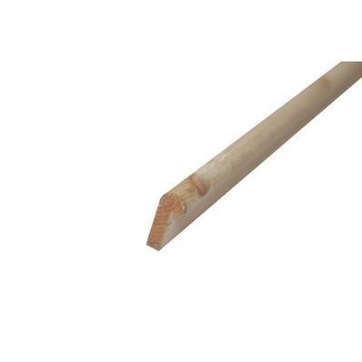 Bricomart MOLDURA CUBRECANTO MADERA ABETO 2400 X 22 X 10 MM