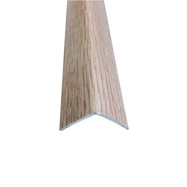 Bricomart MOLDURA GUARDAVIVO PVC ROBLE 2600 X 25 X 25 MM. ADHESIVO