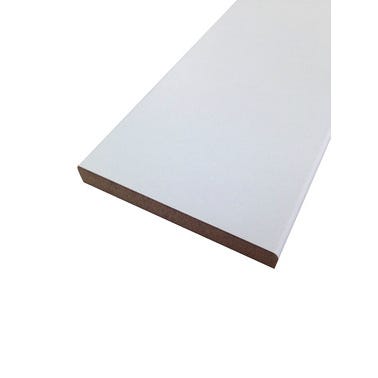 Bricomart MOLDURA JAMBA MELAMINA BLANCO 2550 X 70 X 10 MM