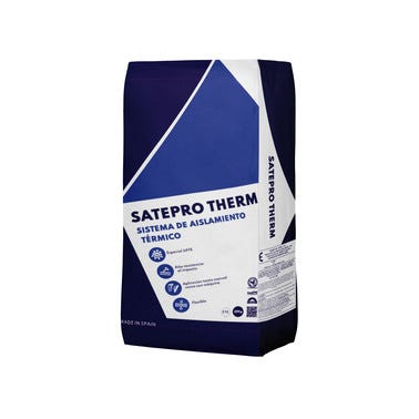 Bricomart MORTERO ADHESIVO/REGULADOR SATEPRO THERM 25 KG GRIS