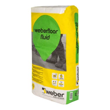 Bricomart MORTERO AUTONIVELANTE WEBERFLOOR FLUID 8-50MM 25 KG