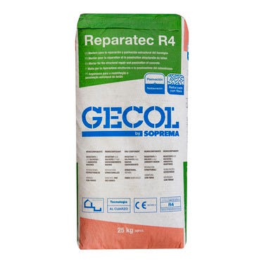 Bricomart MORTERO DE REPARACIÓN GECOL REPARATEC R4 25KG