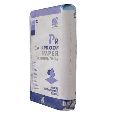 Bricomart MORTERO IMPERMEABLE CAPAPROOF FLEX PREMIUM 20KG
