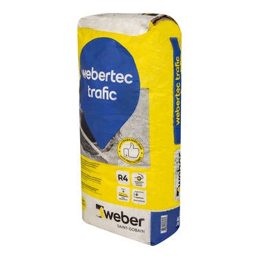Bricomart MORTERO MICROHORMIGÓN RÁPIDO WEBERTEC TRAFIC 25 KG