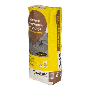 Bricomart MORTERO RÁPIDO INSTANTÁNEO WEBERTEC SUPERCRONO 15 KG