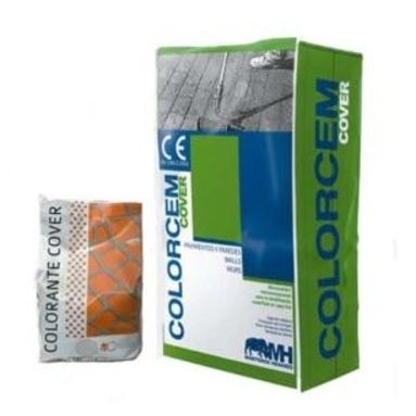 Bricomart MORTERO RENOVADOR COLORCEM COVER PARA HORMIGÓN IMPRESO PIZARRA 15 KG