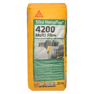 Bricomart MORTERO REPARADOR R4 SIKA MONOTOP 4200 MULTIFLOW 25KG