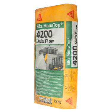 Bricomart MORTERO REPARADOR R4 SIKA MONOTOP 4200 MULTIFLOW 25KG